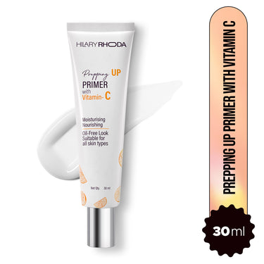 Hilary Rhoda Prepping UP PRIMER with Vitamin C | Pore Minimizer & Blur Primer | Oil Control & Suitable for All Skin Types | Infused with Vitamin C | 30 ml